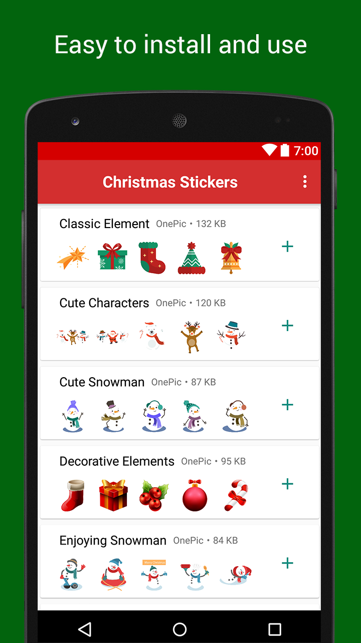 Christmas stickers for Whatsapp