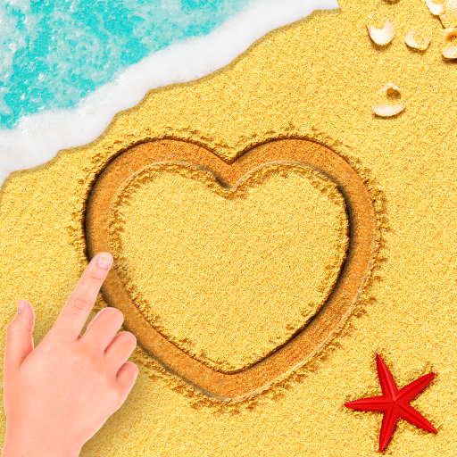 Sand draw: Make beach drawings