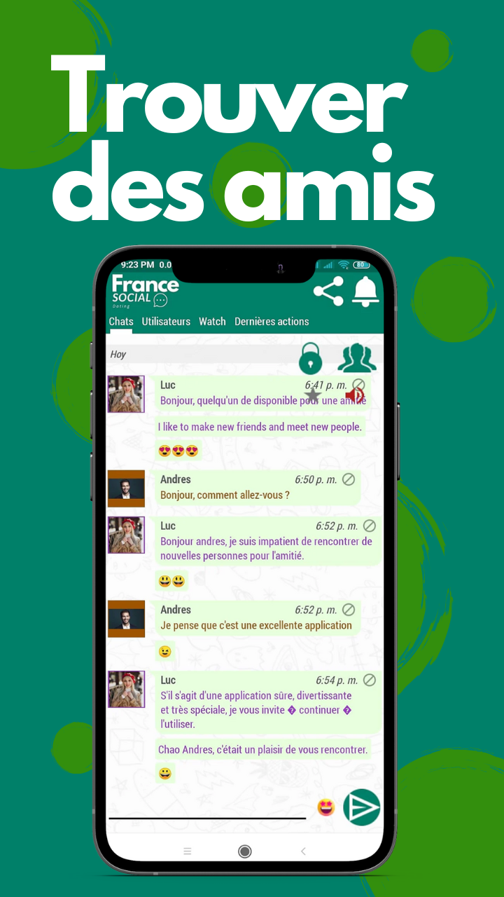 France Social: Dating. Amis.