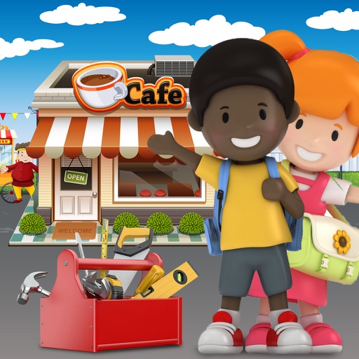 Make It Kids Winter Job - Build, design and decorate a coffee shop business and sell snacks as little entrepreneurs