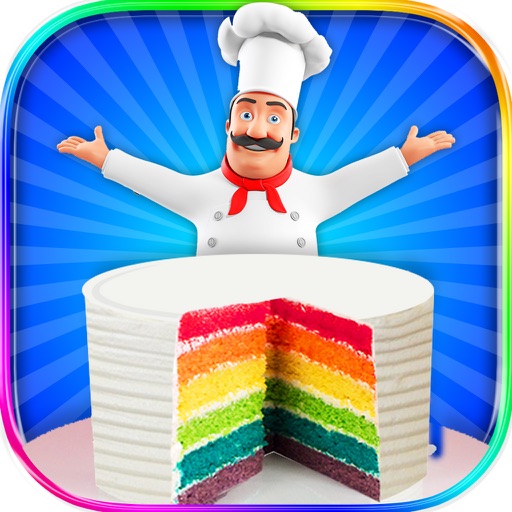 Rainbow Cake Maker - Cooking Rainbow Birthday Cake