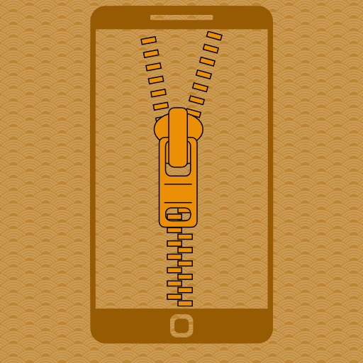 Gold lock screen Zipper