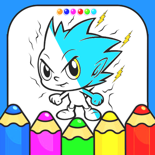 Coloring Cartoon Hedgehogs