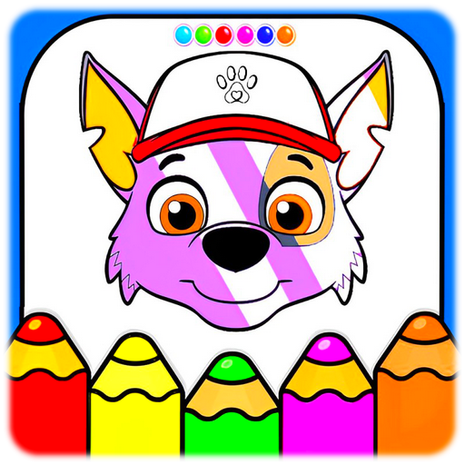 Dog Rocky Coloring Game