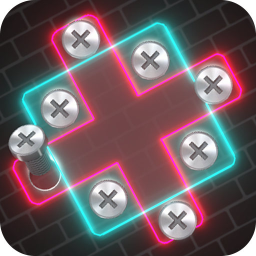 Neon Nuts & Bolts Screw Puzzle